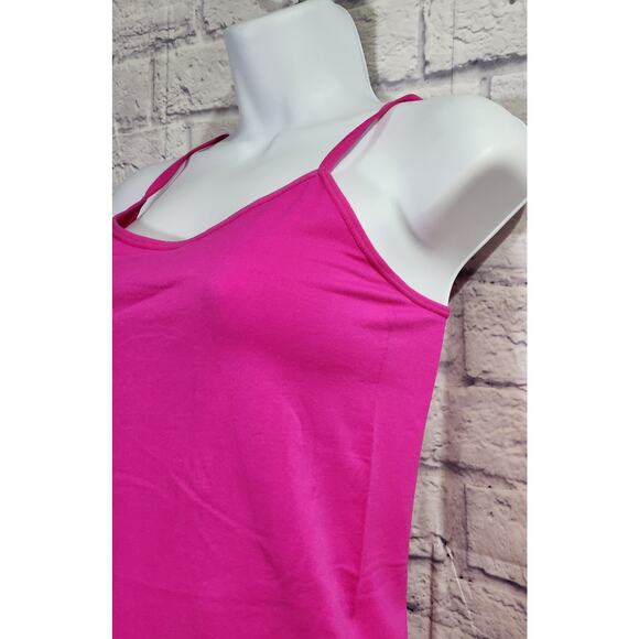 Words Out Fuchsia Pink Adjustable Spaghetti Strap Tank Top One Size Lightweight - Picture 2 of 4